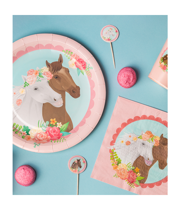 Servetten Paarden Roze Dreams