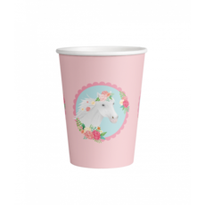 Feestbekers Paard Roze Dreams (8st)