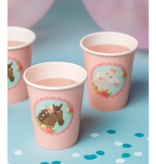 Feestbekers Paard Roze Dreams (8st)