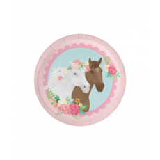 Feestborden Paarden Roze Dreams (8st)