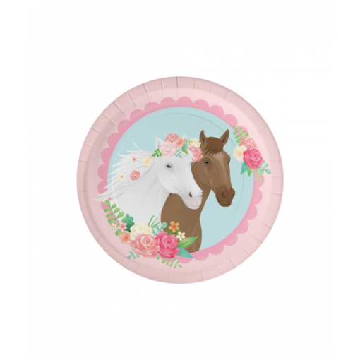 Feestborden Paarden Roze Dreams (8st)