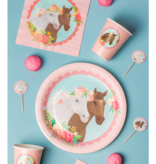 Feestborden Paarden Roze Dreams (8st)
