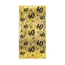 Classy Feestgordijn 40 Jaar Goud
