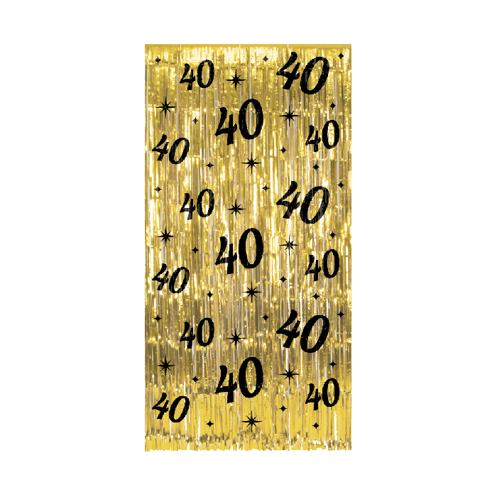 Classy Feestgordijn 40 Jaar Goud afbeelding