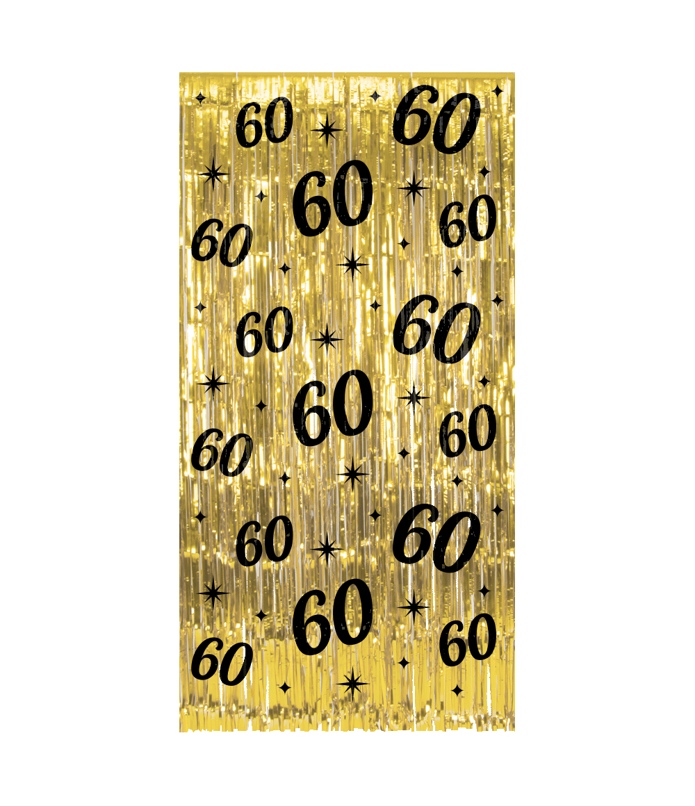 Paperdreams - Deurgordijn Classy Party 60 jaar (100x200cm)