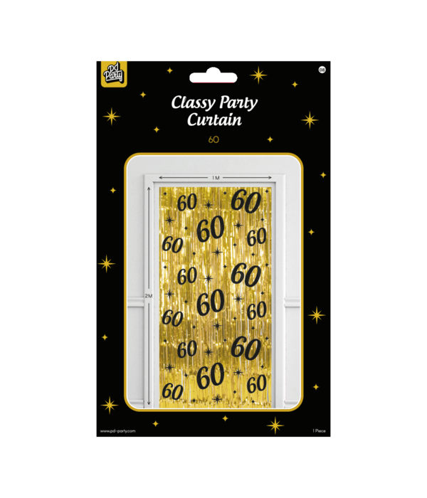 Classy Feestgordijn 60 Jaar Goud