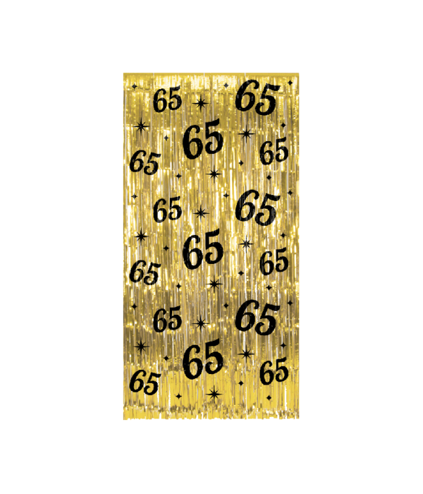 Classy Feestgordijn 65 Jaar Goud