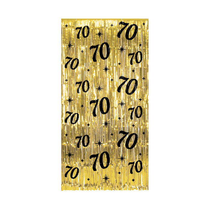Paperdreams - Deurgordijn Classy Party 70 jaar (100x200cm)