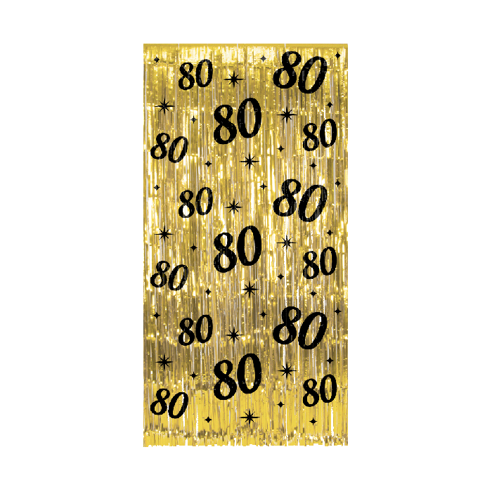 Paperdreams - Deurgordijn Classy Party 80 jaar (100x200cm)