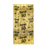 Classy feestgordijn Sarah 50 Jaar Goud