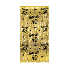 Classy feestgordijn Sarah 50 Jaar Goud