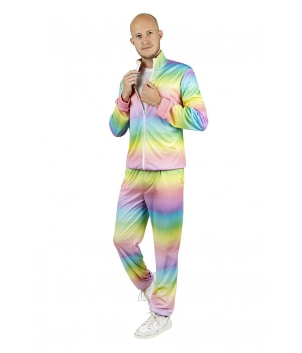 Fout Trainingspak Regenboog Pastel Heren