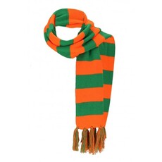 Sjaal Gebreid Oranje/Groen