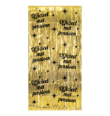 Classy Feestgordijnen Officieel Met Pensioen Goud