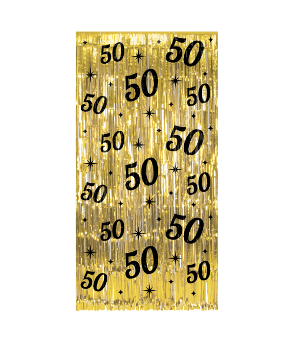 Classy Feestgordijn 50 Jaar Goud