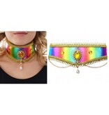 Crazy Rainbow Cabaret Choker