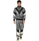 Disco Trainingspak Reflecterend Zilver Unisex