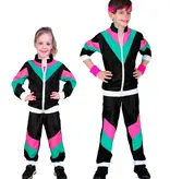 Zwart 80's Disco Trainingspak Kind