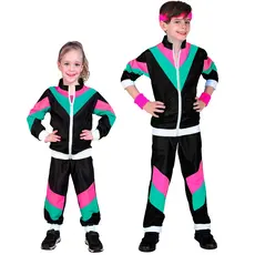 Zwart 80's Disco Trainingspak Kind