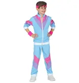80's Disco Trainingspak Kind Blauw
