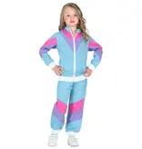 80's Disco Trainingspak Kind Blauw