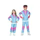 80's Disco Trainingspak Kind Blauw
