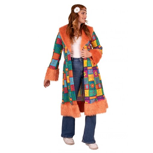 Hippie Jas Dames Lang Patchwork
