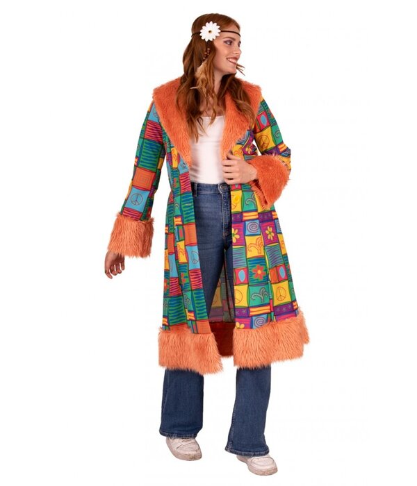 Hippie Jas Dames Lang Patchwork