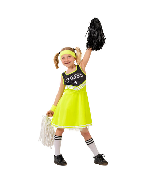 Geel Cheerleader Jurkje Kind Shirley