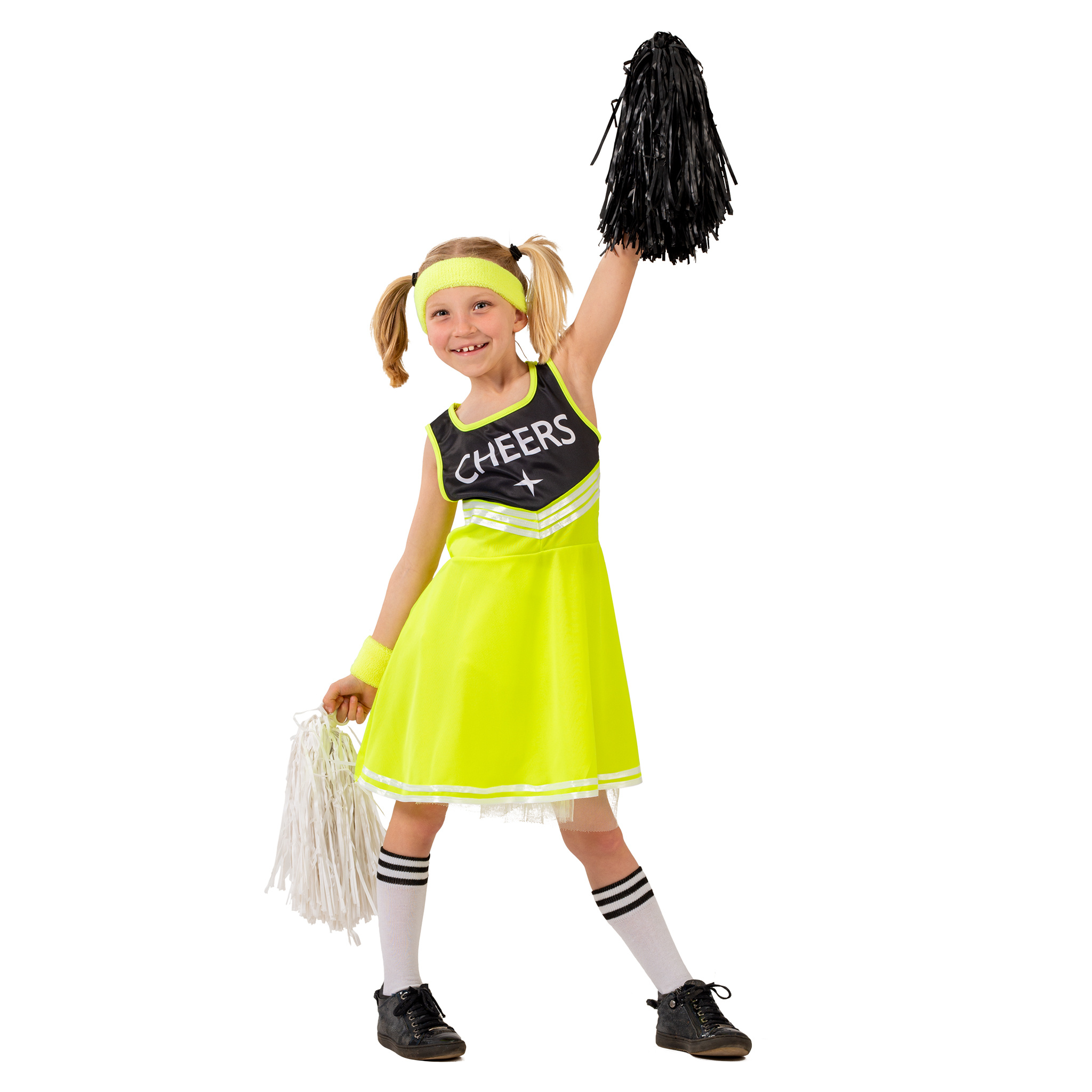 Geel Cheerleader Jurkje Kind Shirley
