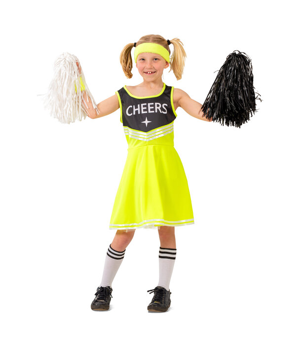 Geel Cheerleader Jurkje Kind Shirley