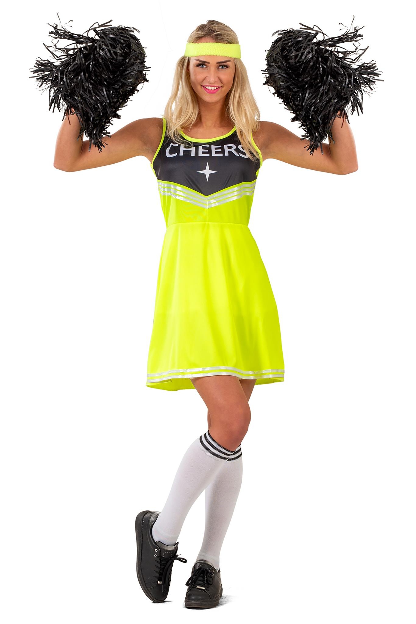 Geel Cheerleader Jurkje Dames afbeelding