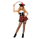 Sexy Piraten Kostuum Zwart/Rood Alba