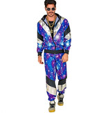 Fout 80's Trainingspak Discobal Blauw Unisex
