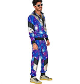 Fout 80's Trainingspak Discobal Blauw Unisex
