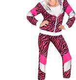 Fout 80's Trainingspak Tijger Roze Unisex