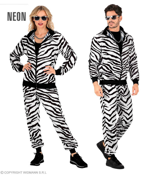 Trainingspak Zebra Zwart/Wit Unisex