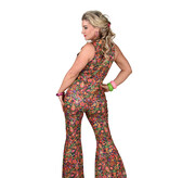 70's Jumpsuit Pebbles Flowers Premium
