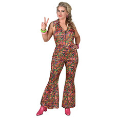 70's Jumpsuit Pebbles Flowers Premium