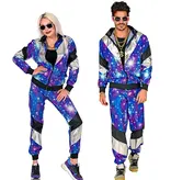 Fout 80's Trainingspak Discobal Blauw Unisex