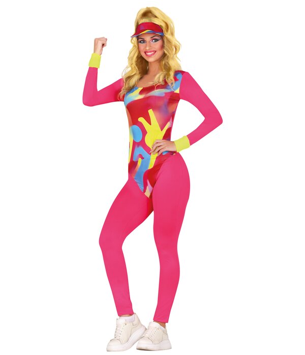 Workout Kostuum Psychedelisch Victoria Roze