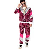 Fout 80's Trainingspak Tijger Roze Unisex