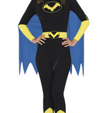 Batgirl Jumpsuit Met Blauwe Cape