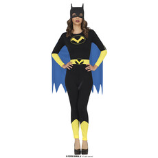 Batgirl Jumpsuit Met Blauwe Cape