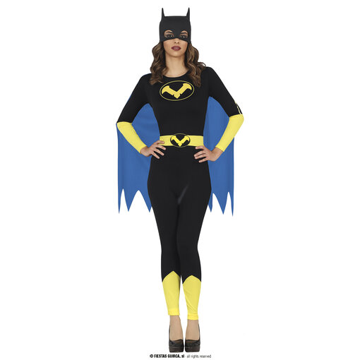 Batgirl Jumpsuit Met Blauwe Cape