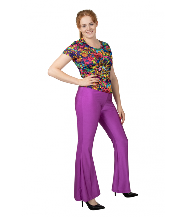 Hippie T-shirt Dames Colorful Dream