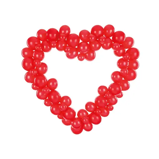 Ballonnenboog Hartvorm Rood (160cm)