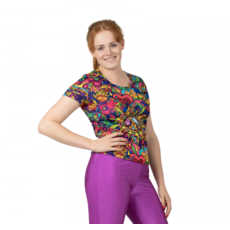 Hippie T-shirt Dames Colorful Dream