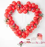 Ballonnenboog Hartvorm Rood (160cm)