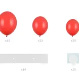 Ballonnenboog Hartvorm Rood (160cm)